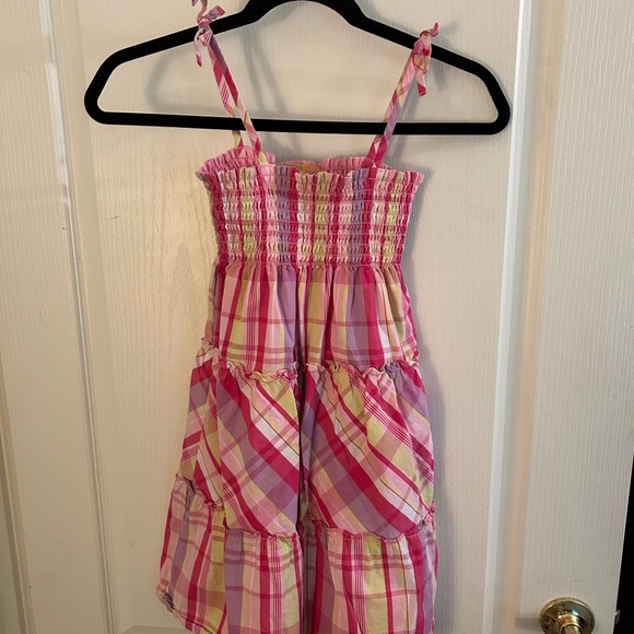 Penelope Mack Other - Penelope Mack Strappy smock girls pink summer dress size 8